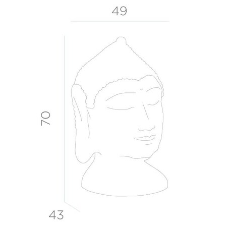 Lampa tarasowa stojąca Goa LUMGA070OFNW King Home LED 7W 6000K IP65 Buddha biała