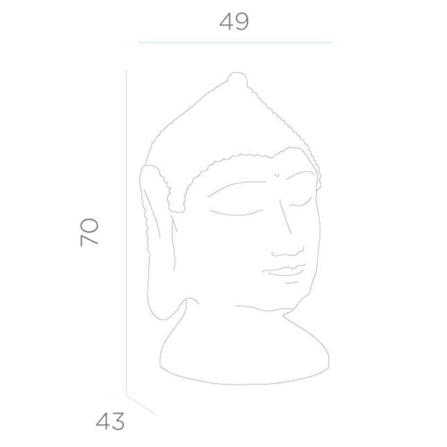 Lampa tarasowa stojąca Goa LUMGA070OFNW King Home LED 7W 6000K IP65 Buddha biała