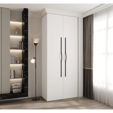 Szafa dwudrzwiowa Como 2 100 gł.40 biały+czarny