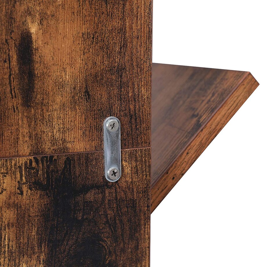 Regał Półka Na Książki 50X25X141,5 Cm Rustykalny Brąz