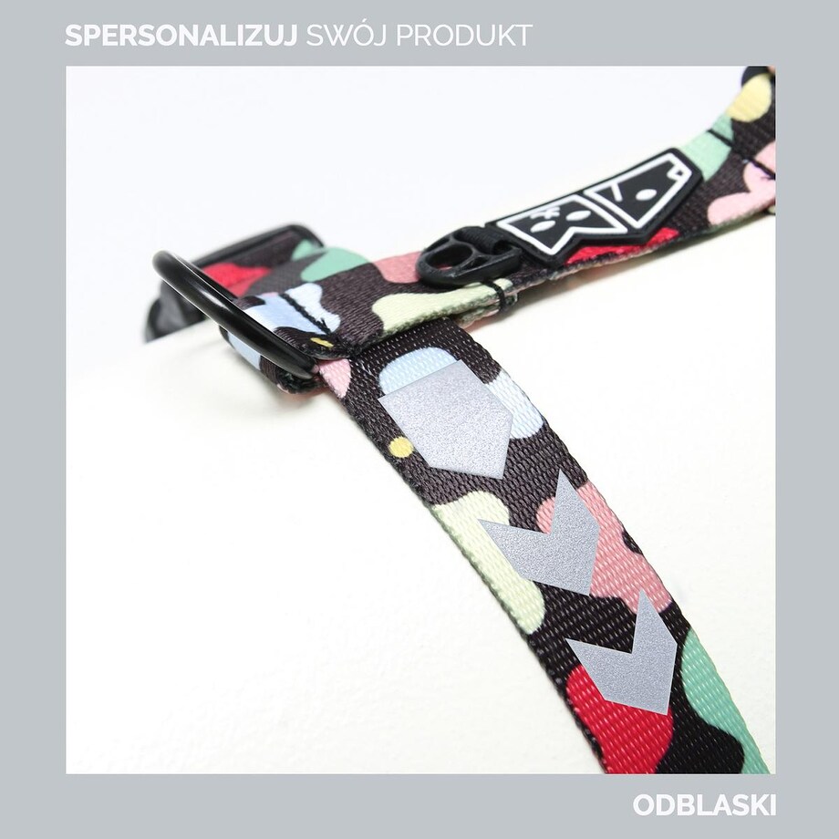 Szelki dla psa lub kota typu guard "Psutomaki" - Szerokość taśmy: 25mm, Rozmiar: S