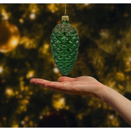 Bombka choinkowa: Szyszka zielona: duża