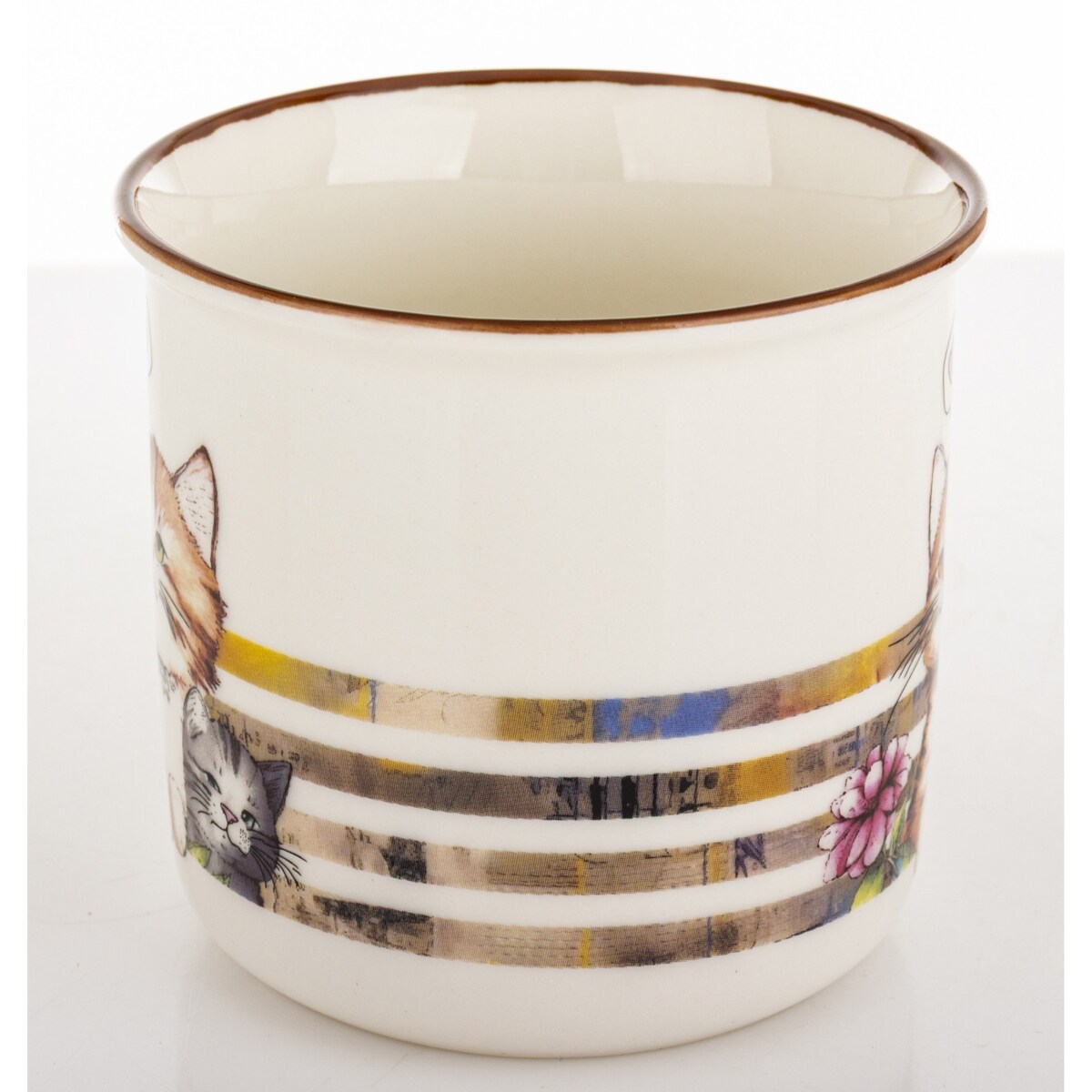 Kubek porcelanowy 400 ml 2 koty 9x13x9,5 cm GATTINI-2