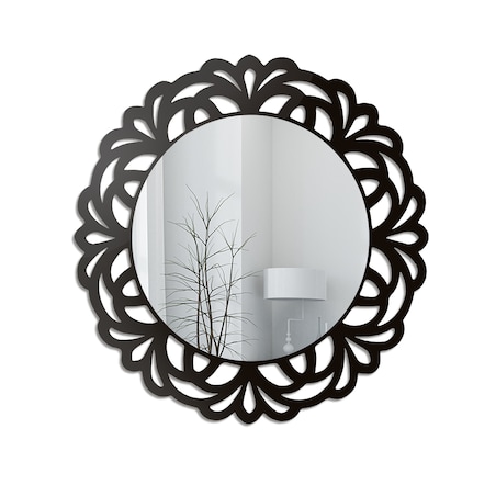 Dekoracyjne lustro w ażurowej ramie mdf - IDALIA