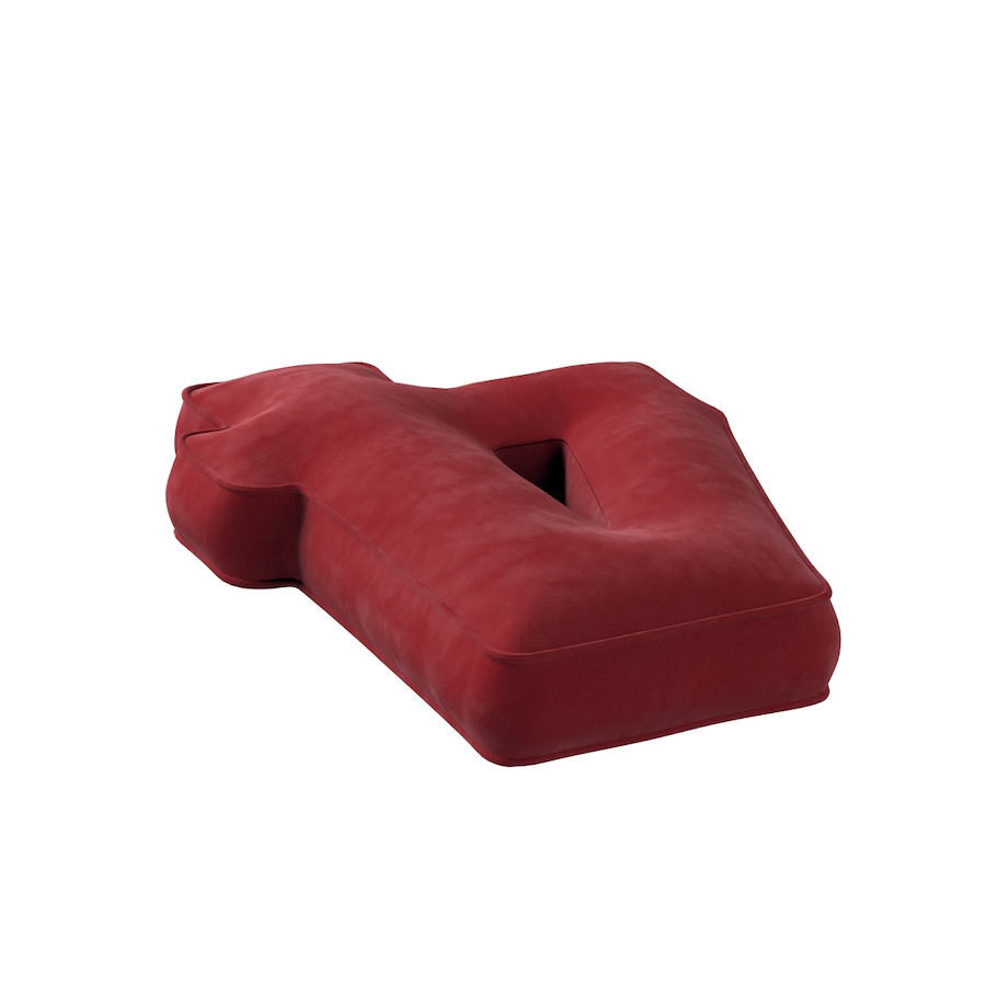 Poduszka Cyferka 4, intensywna czerwień, 28 x 40 cm, Posh Velvet