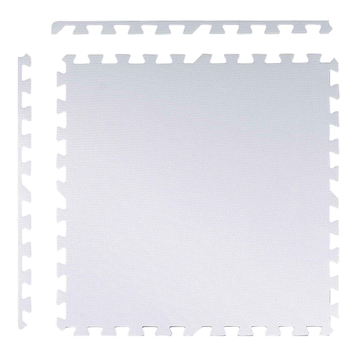 Duża mata piankowa puzzle piankowe 60x60 cm 4 szt. Ricokids biało-różowa