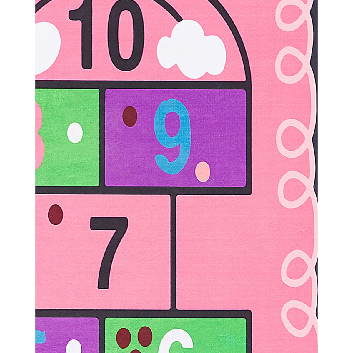 Dywan dziecięcy gra w klasy 80 x 150 cm różowy HONAZ