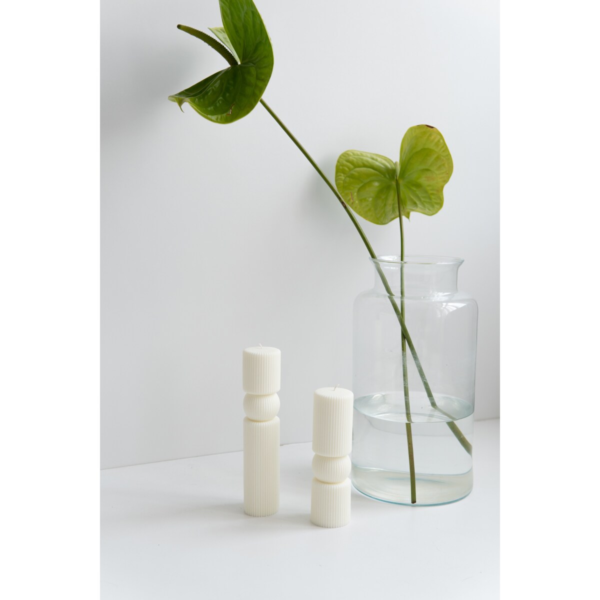 Świeca sojowa geometryczna Pinea L, 450 g, INSPIRA