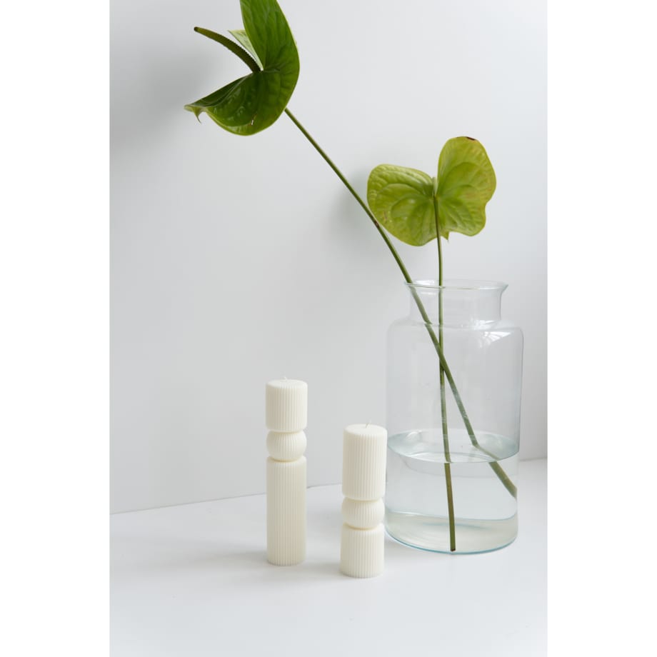 Świeca sojowa geometryczna Pinea L, 450 g, INSPIRA