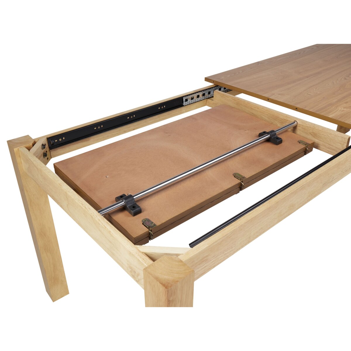 Stół do jadalni rozkładany 160/240 x 90 cm jasne drewno MADURA