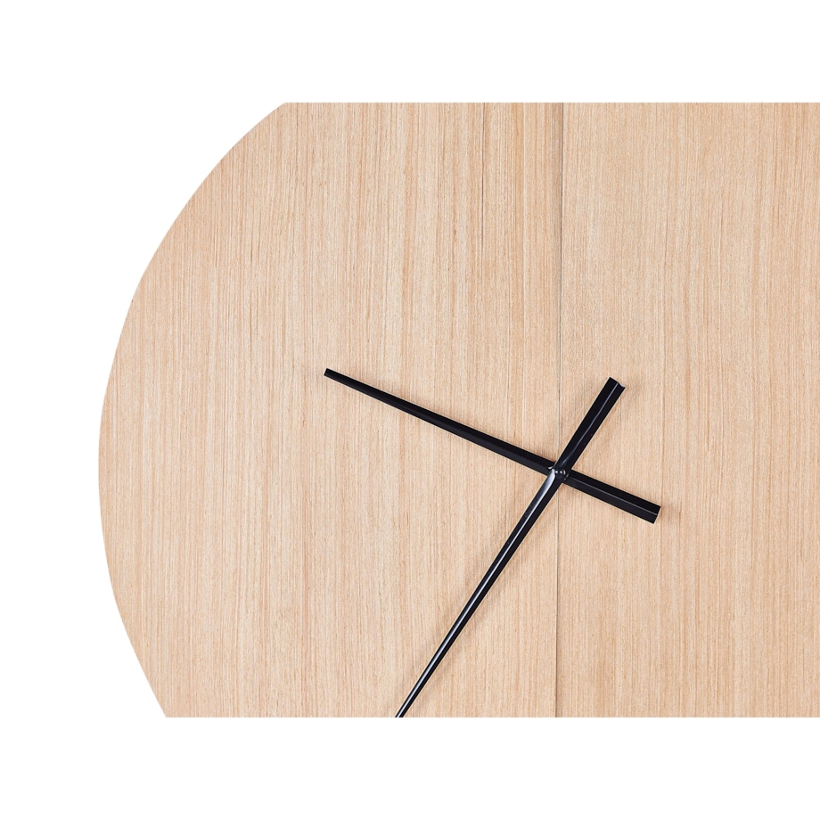 Zegar ścienny ø 60 cm jasne drewno CABIC