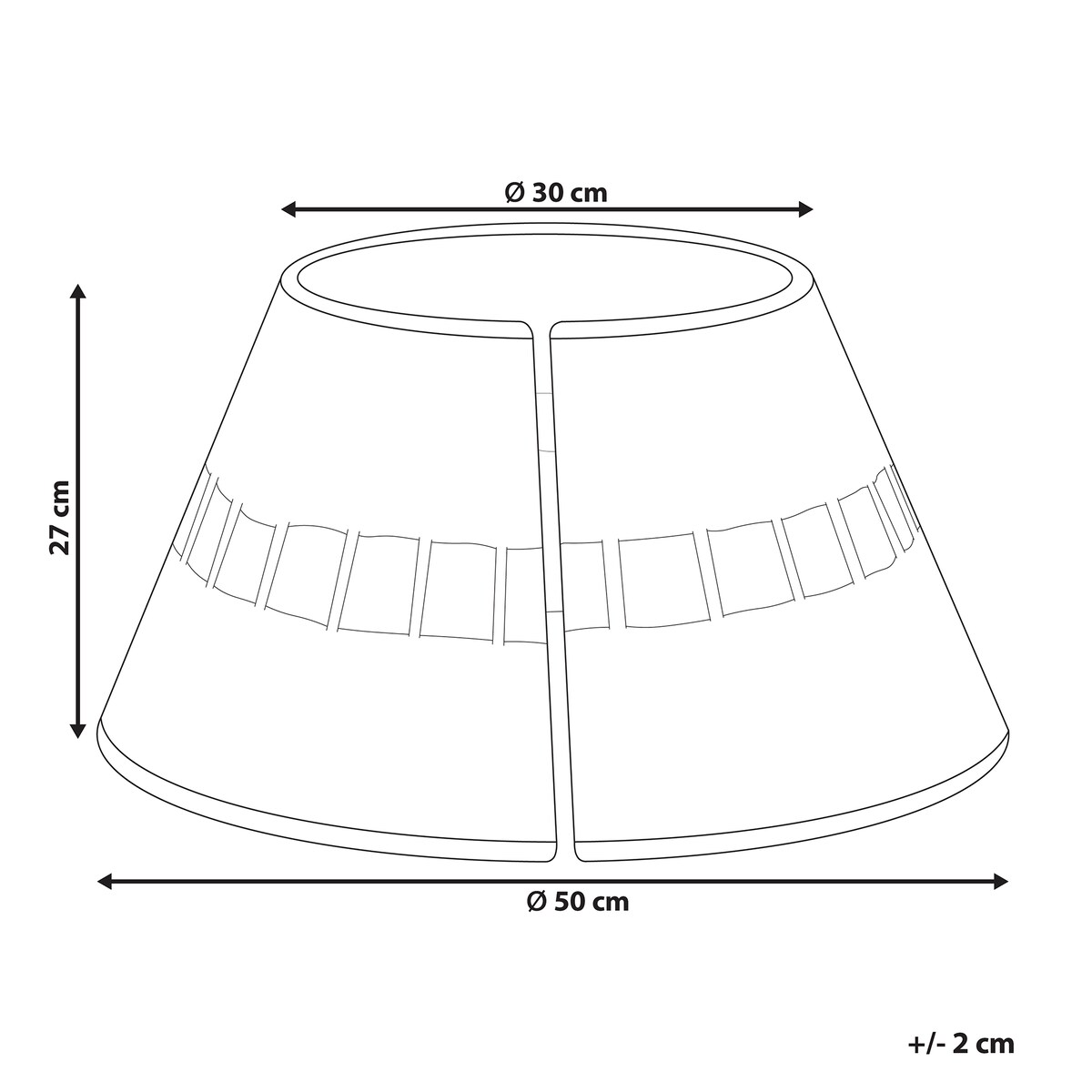 Osłonka pod choinkę MARCHE Trawa morska Naturalny 50 cm