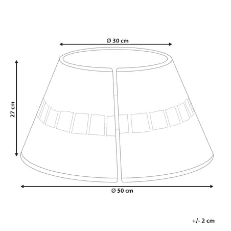 Osłonka pod choinkę MARCHE Trawa morska Naturalny 50 cm