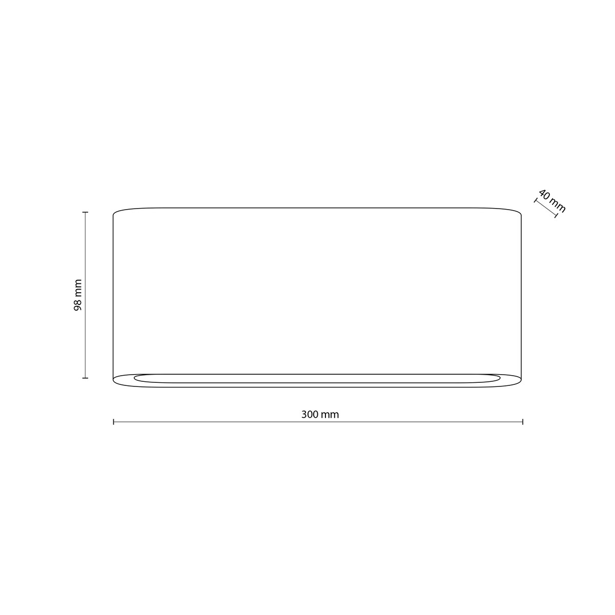 Lampa ścienna zewnętrzna LED 12W IP54 TK Lighting ARWENA L grafit 1000 lm 3000K kinkiet elewacyjny 18084