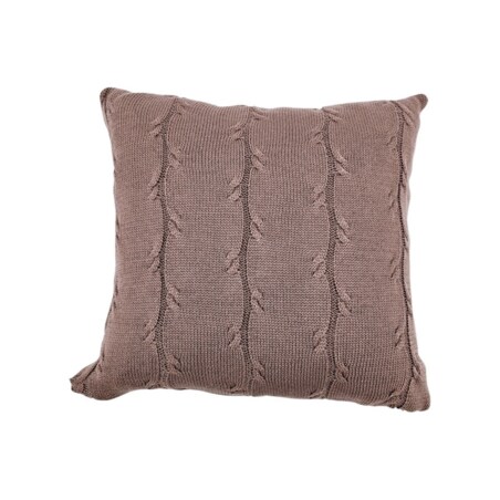Poszewka dzianinowa na poduszkę Bawełna+Kaszmir 45x45 cm ROMA CHOCOLATE