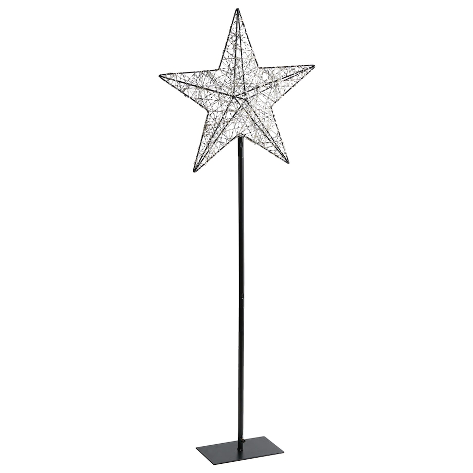 Dekoracja ogrodowa LED SANNAN Gwiazda 110 cm Czarny