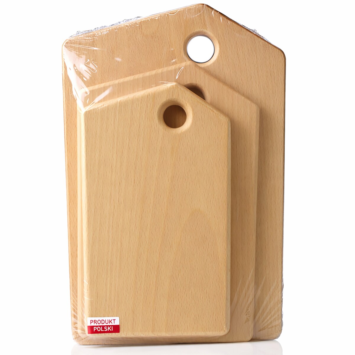 Deski Drewniane Kuchenne Do Krojenia Serwowania Zestaw 3 Szt Naturalne Drewno