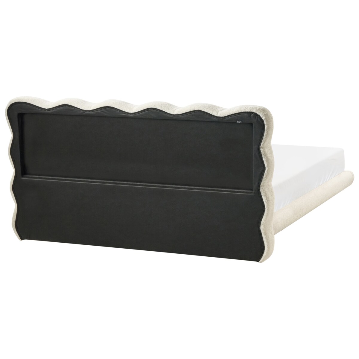 Łóżko Boucle SOULISSE 160 x 200 cm Złamana biel