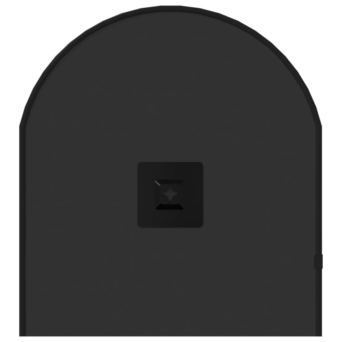 vidaXL Lustro ścienne, czarne, 70x30 cm, owalne