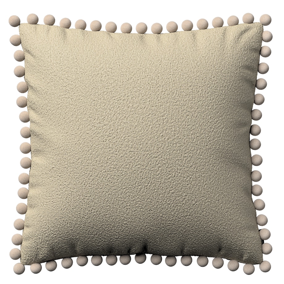 Poszewka Wera na poduszkę 45x45 jasno beżowa bukla