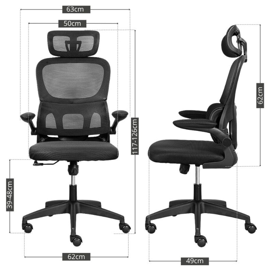 Fotel biurowy krzesło obrotowe regulowane ergonomiczne K20 do biurka