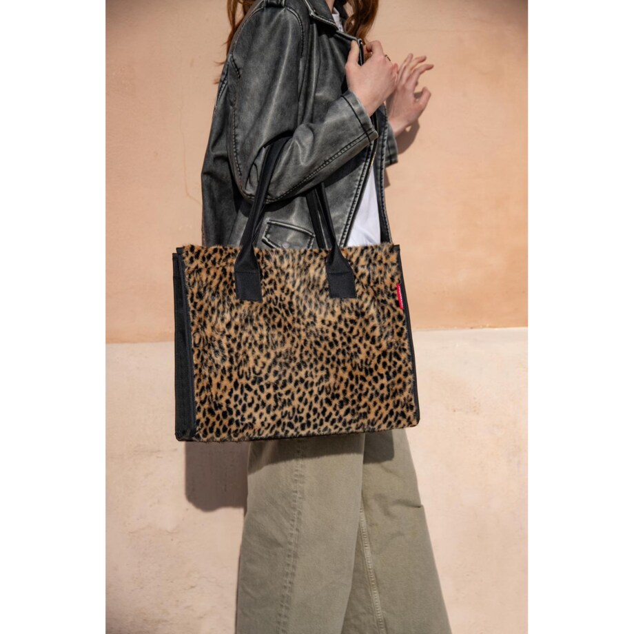 Torba DAILY SHOPPER, leo fake fur