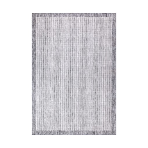 Dywan na zewnątrz i do wnętrz ramka Sunny 4700 Szary Krem 150x150