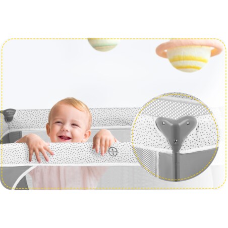 Łóżeczko turystyczne dla dziecka składane podróżne kojec Ricokids + materac + torba