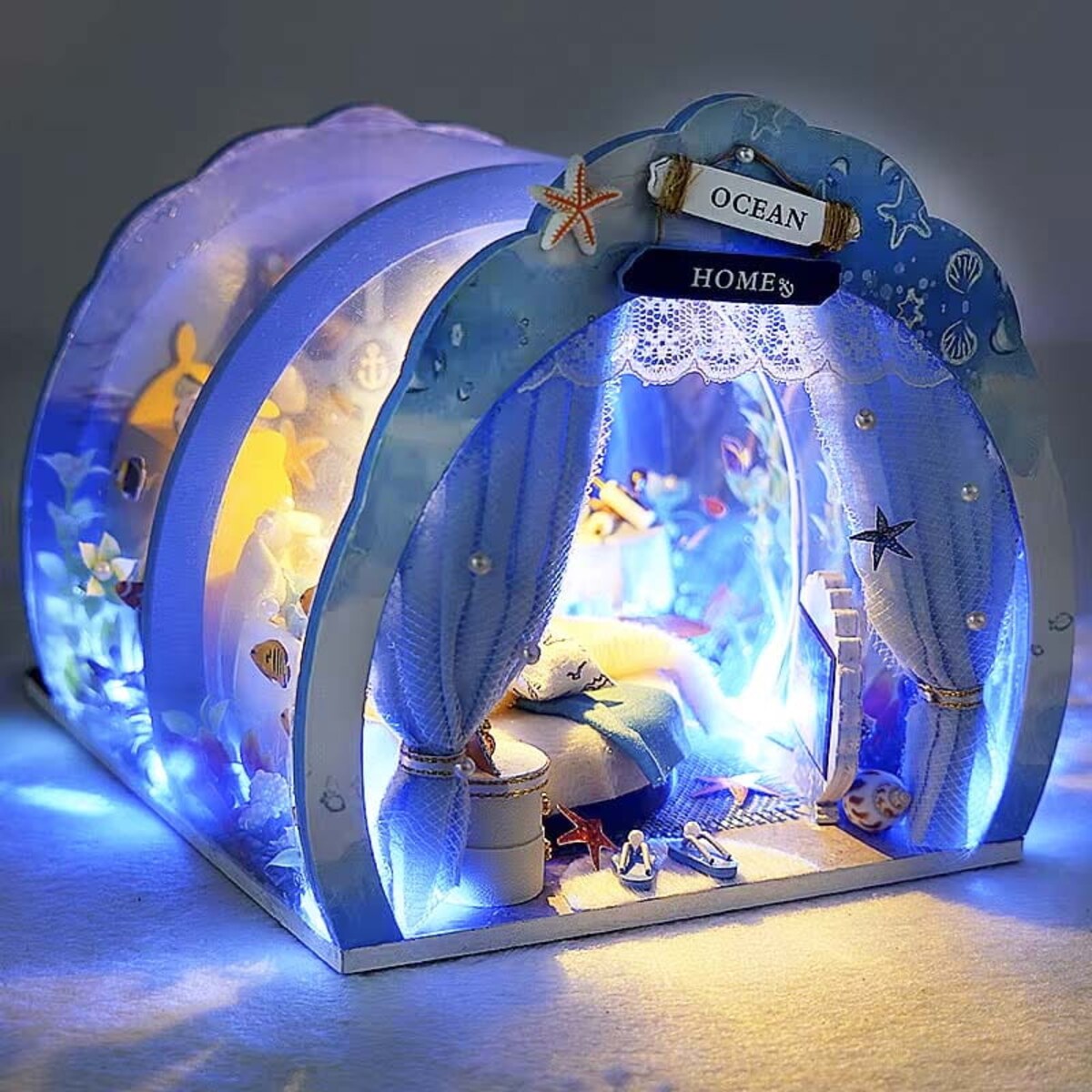 Miniaturowy domek - Podwodny świat syrenek