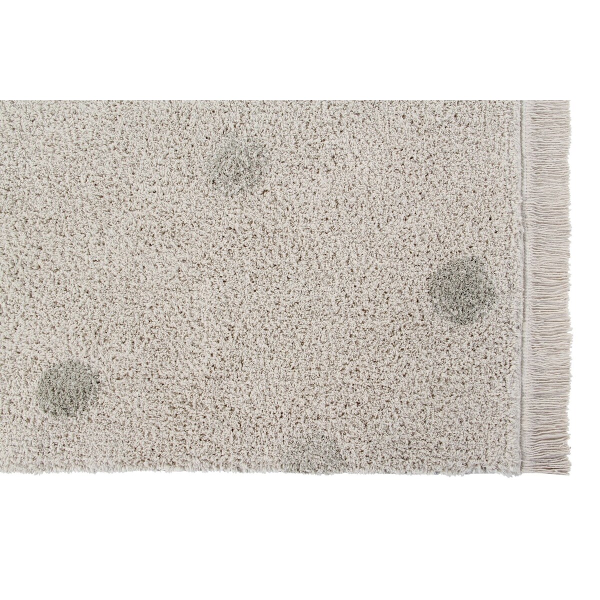 Dywan Bawełniany Hippy Dots Natural Olive 120x160 cm Lorena Canals
