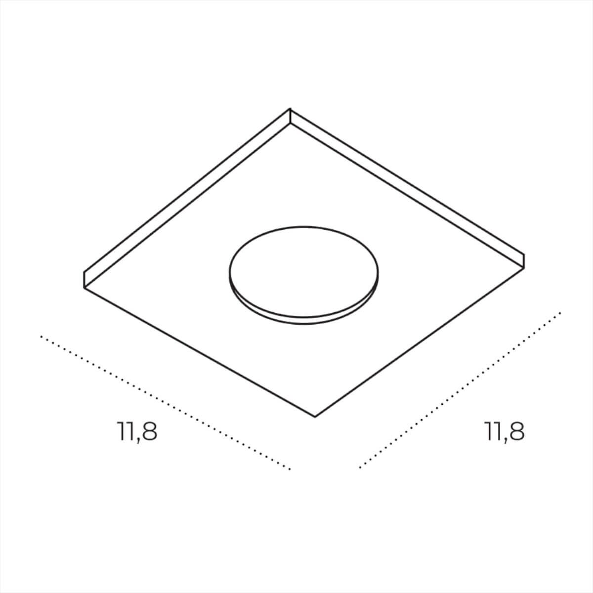 Natynkowa lampa sufitowa KANT AZ6051 Azzardo IP44 metal do kuchni złoty