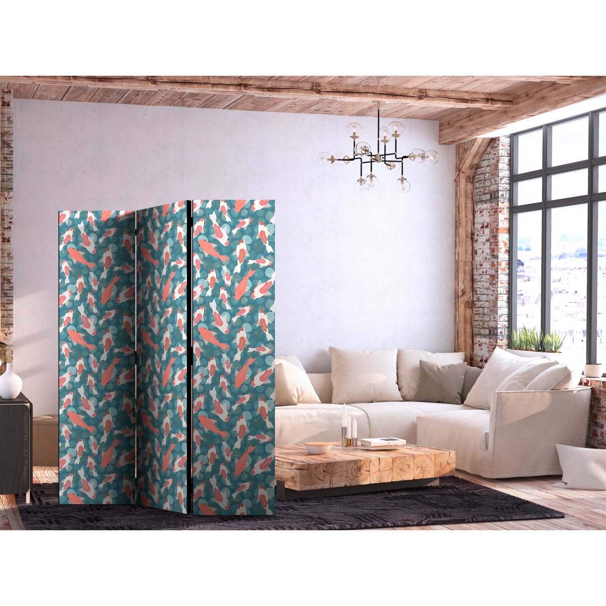 Parawan Jednostronny Orientalny Staw 135x172cm