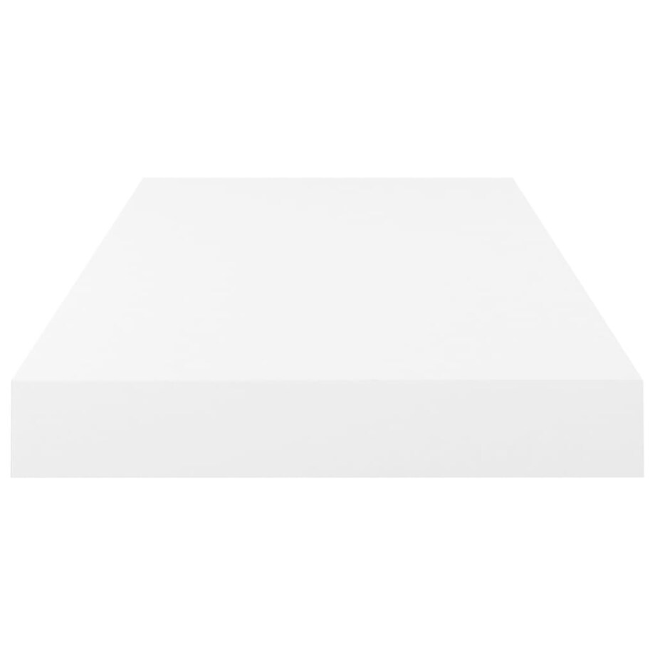 vidaXL Półka ścienna, wysoki połysk, biała, 50x23x3,8 cm, MDF