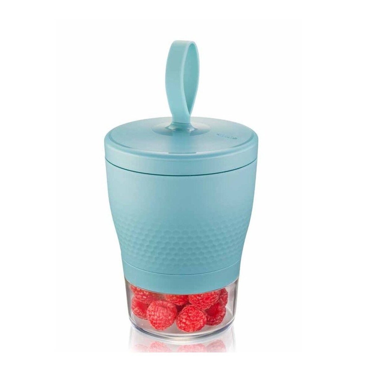 Foodie 075 Turkusowy Lunch Box Śniadaniówka Plastikowa Dwukomorowa