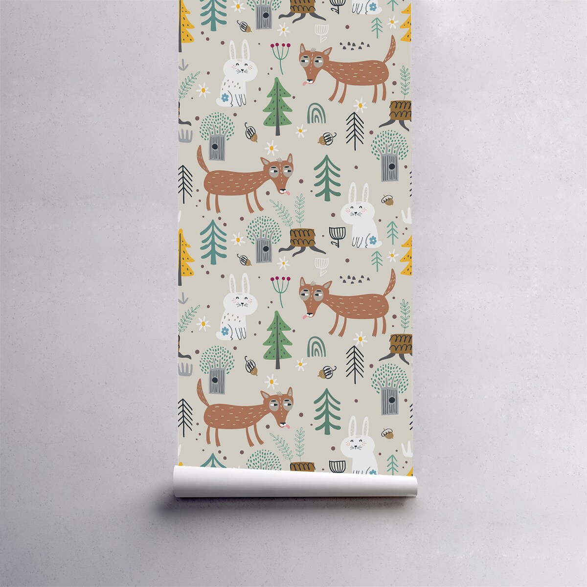 Tapeta Leśni przyjaciele, 416x254cm