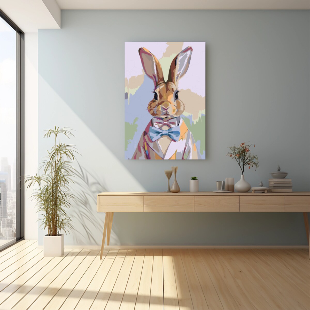 Malowanie po numerach, zestaw DIY – KRÓLIK 50x70 cm- Produkt PL