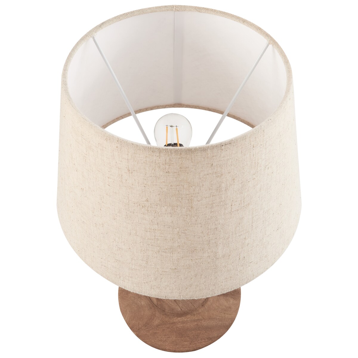 Lampa stołowa GODAWARI Drewno mango Ciemnobrązowy
