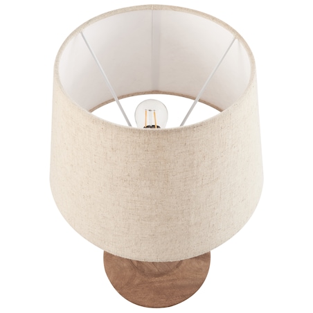 Lampa stołowa GODAWARI Drewno mango Ciemnobrązowy