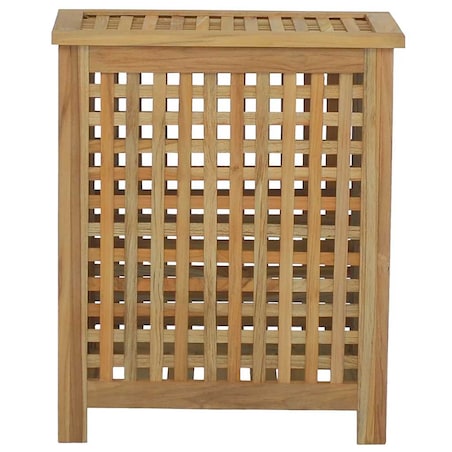 vidaXL Kosz na pranie, 50x35x60 cm, lite drewno tekowe