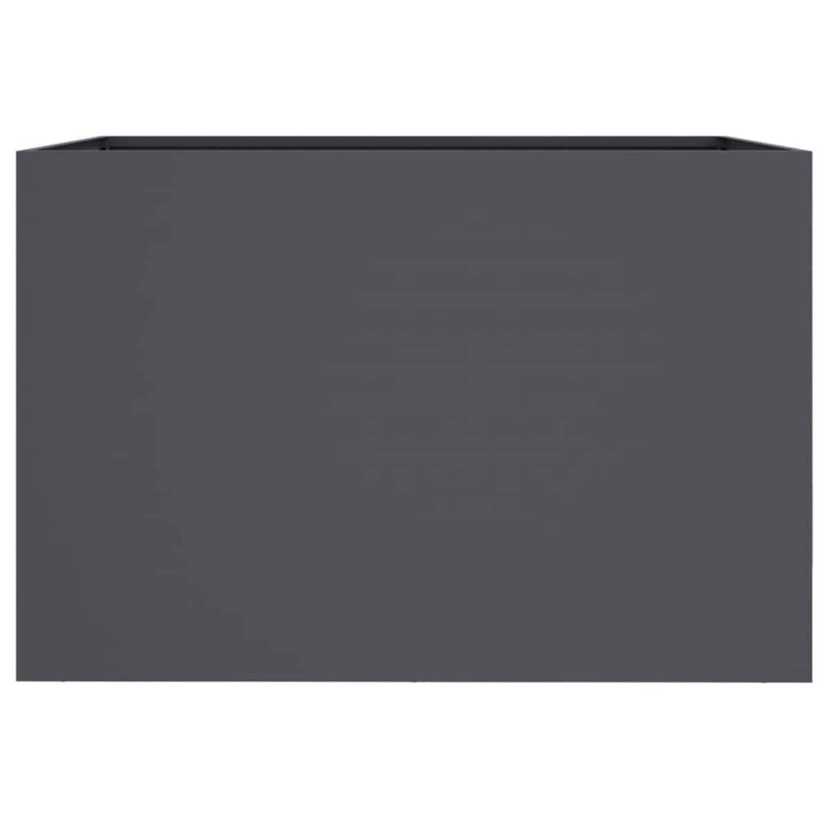 vidaXL Donica, antracytowa, 62x47x46 cm, stal