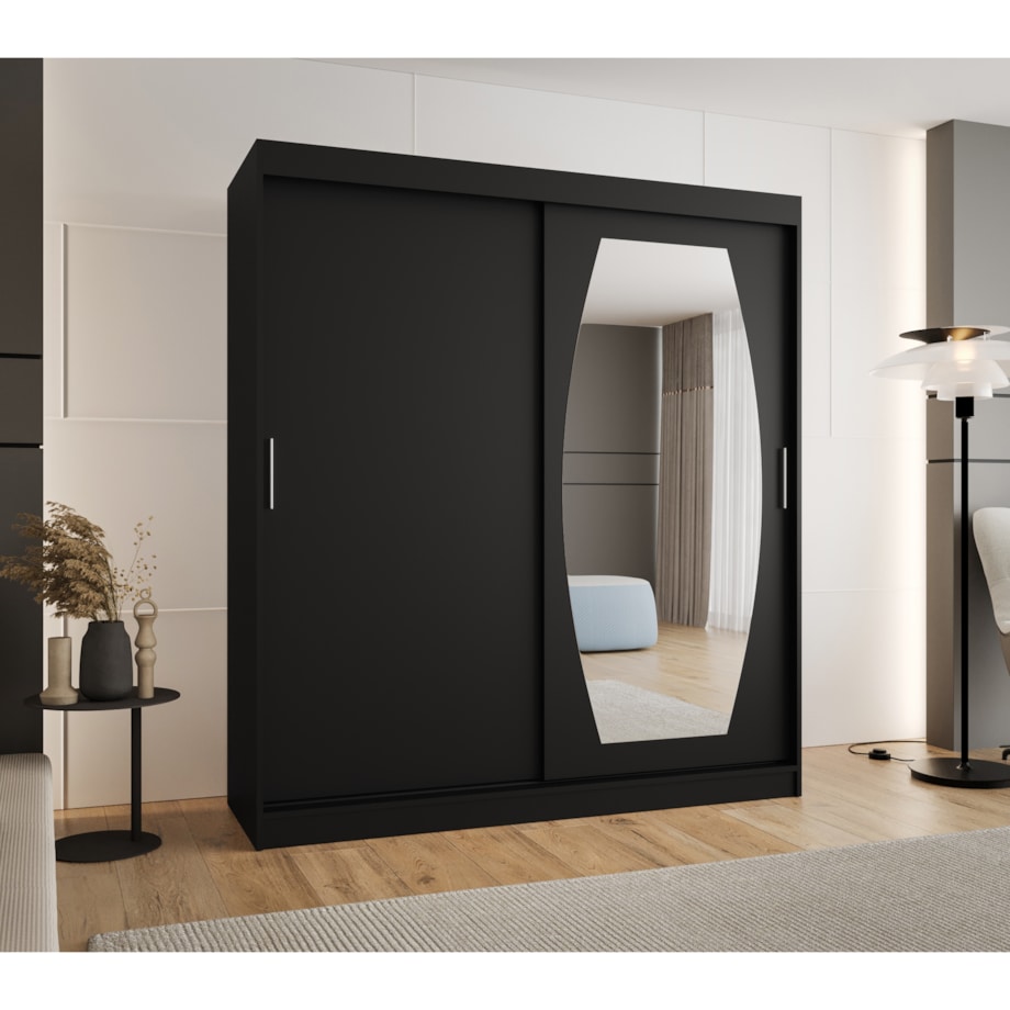 Szafa przesuwna ROSSA 180 czarny