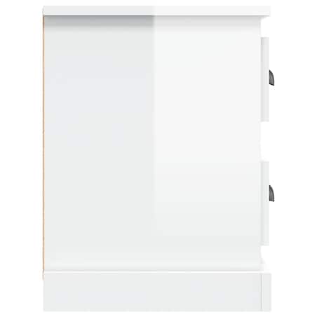 vidaXL Szafka pod TV, wysoki połysk, biała, 102x35,5x47,5 cm