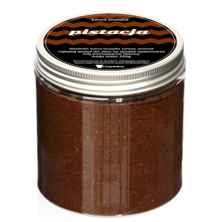 Kawa smakowa aromatyzowana PISTACJA mielona deserowa ARABICA Cup&You 200g na prezent upominek dla kobiety mężczyzny faceta mamy taty żony męża