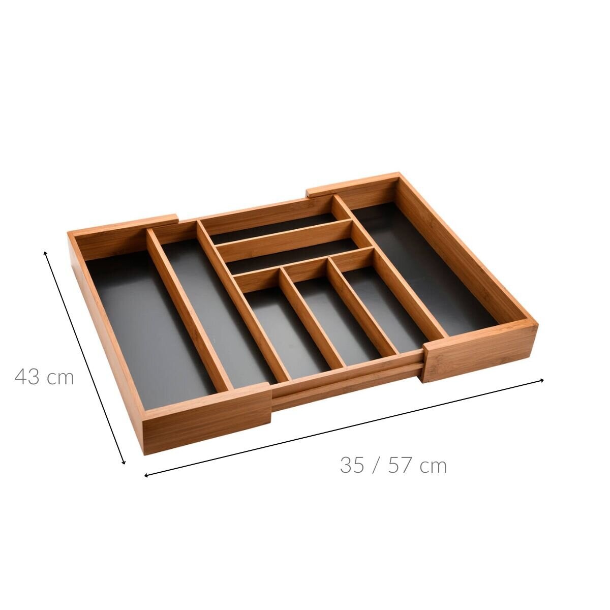 Organizer na sztućce do szuflady, 35 - 57 cm