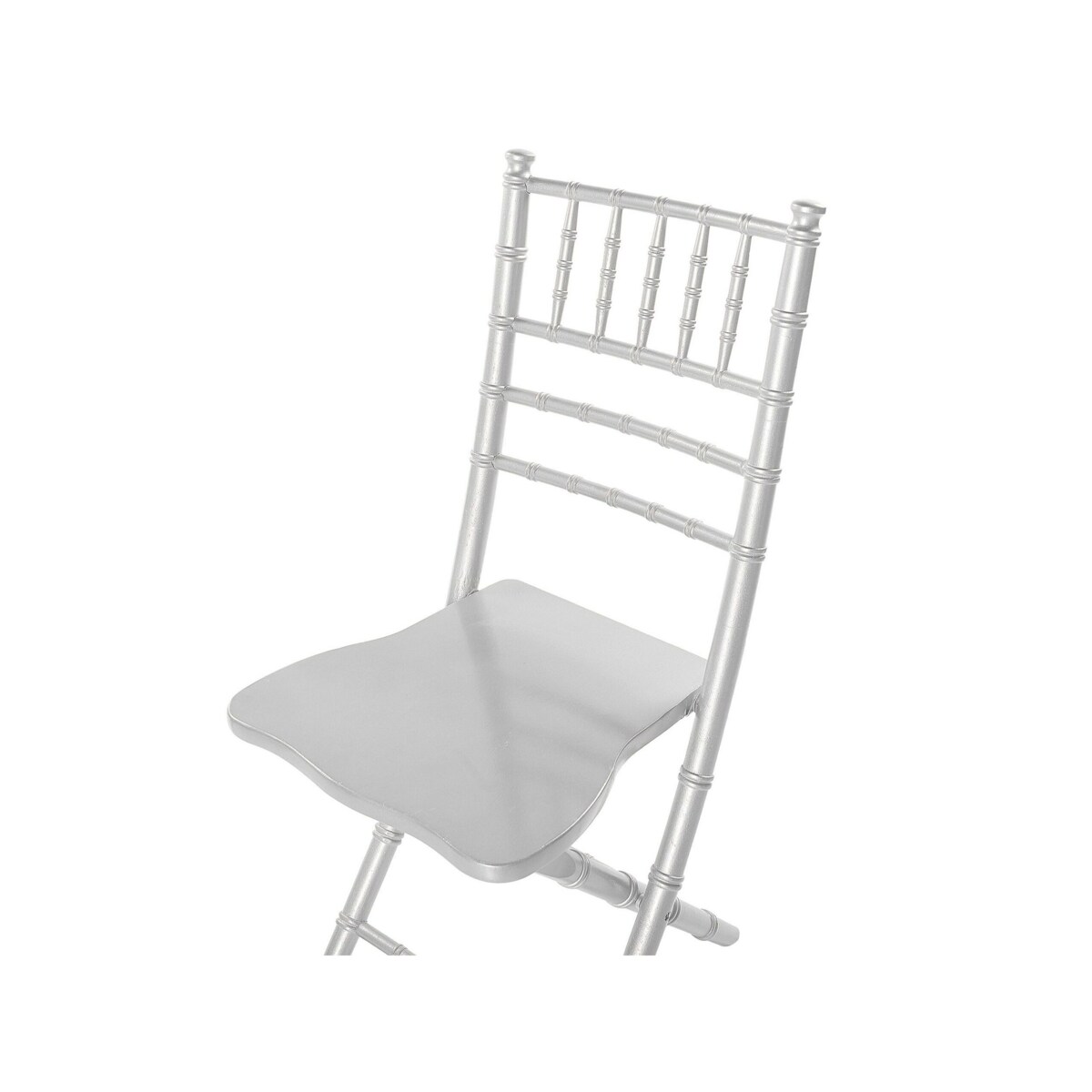 Zestaw 4 krzeseł drewniany srebrny MACHIAS