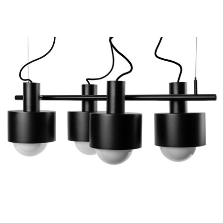 ENKEL 4 czarna sufitowa lampa wisząca