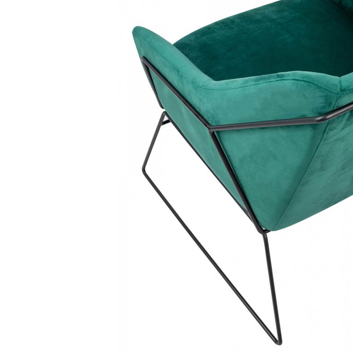 Wypoczynkowy fotel Emma MSE011000308.V35 King Home welur ciemny zielony