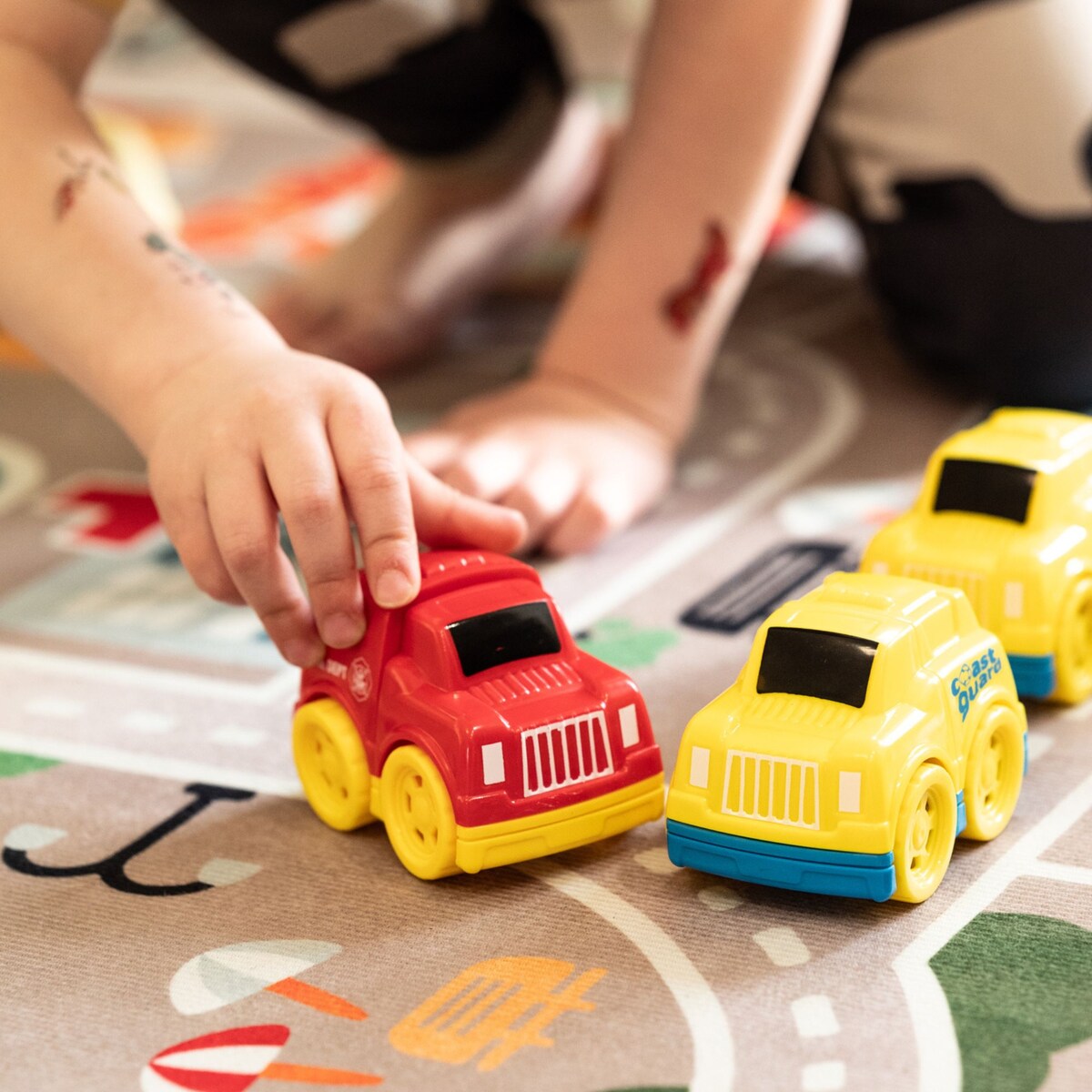 Dywan dziecięcy Ulice 200x300 cm e-floor beżowy