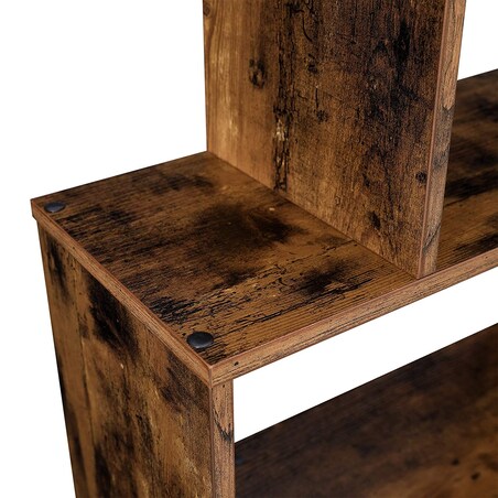 Regał Półka Na Książki 70X24X190,5 Cm Rustykalny Brąz