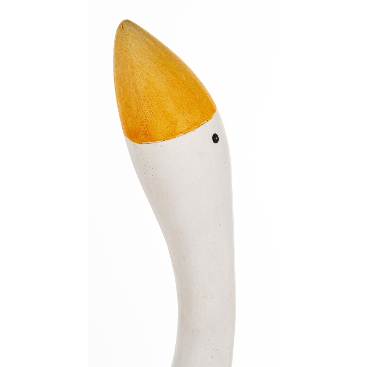 Dekoracja - biała gąska 73x26x19,5 cm ANSERO duża